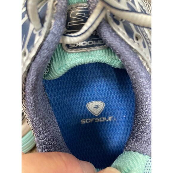 Brooks Ghost 5 Womans green purple running walk sneakers sz 8.5D SKU 9612 - Picture 15 of 16